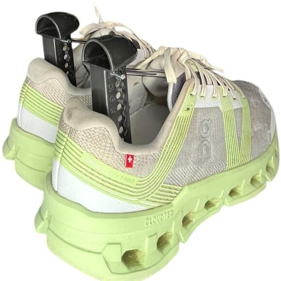 On Running Women's Cloudtec Sneakers - White and Green - Picture 5 of 6